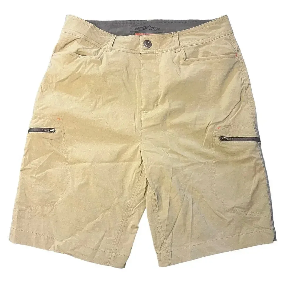 Free Country‎ Kids Size 16 Khaki Quick-Dry Lightweight Cargo Shorts